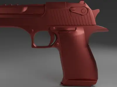 Desert Eagle Pistol Low-poly 3D model buy