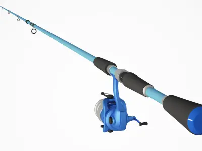Fishing rod 3D model 3