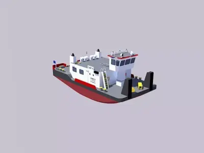 Push Boat  3D model