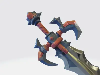 Fantasy sword 3D model