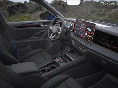  Modern Blue Crossover SUV 