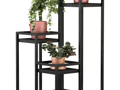 Metal Plant Set 14 3D model