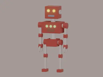Simple Robot Low-poly 3D model purchase