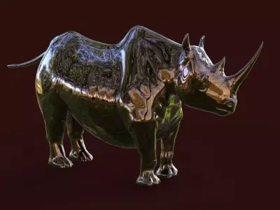 Rhino sculpture Free 3D model