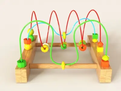 Roller coaster toy for kidsmodel 3D model