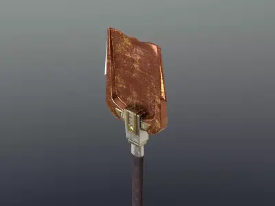 Shovel - Orichalcum Low-poly 3D model