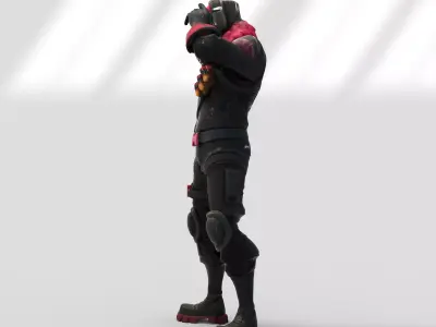 Raptor skin from Fortnite 3D model