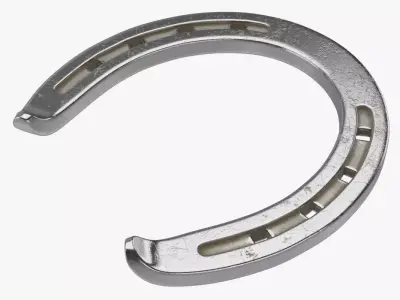 Horseshoe 1 Textured 3D model