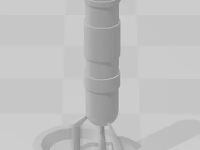Aggregat 1 and 2 German Guided Missiles  3D print model