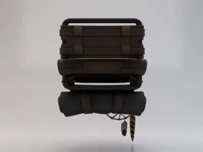 Backpack Low-poly 3D model buy