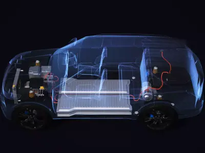 RWD Hybrid Chassis X-Ray 3D model