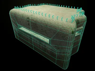 Bunker Low-poly 3D model