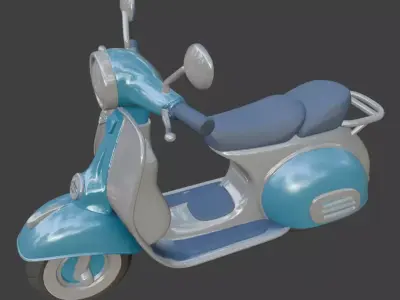 Scooter 3D Model 3D model 5
