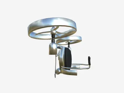 Jetpack Electric B06 Aluminum  - SciFi Character Design Low-poly 3D model
