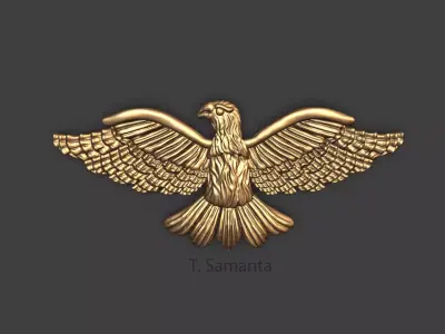 Eagle golden dove 3D print model