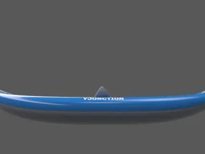 Game Ready Kayak kingston inflatable canoe Low-poly 3D model