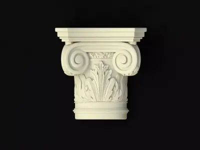 pilaster classical column 3D model