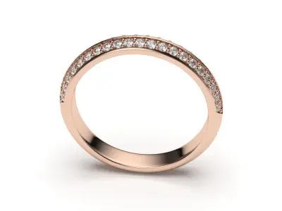 solitaire with ring sizes  8 part S40 3D print model