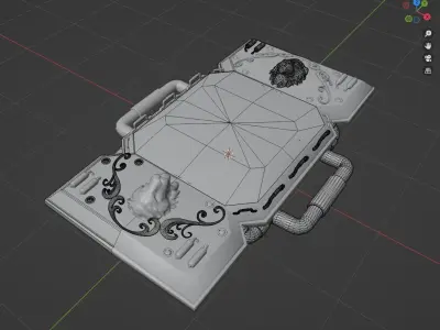 steampunk clock 3D model