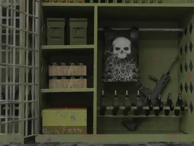Weapons  locker 3D model