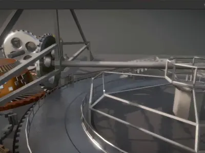 Mechanical City 0-15 Free low-poly 3D model