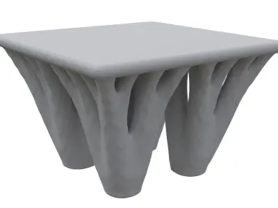 Organic Topological Tree-Like Tables 3D model