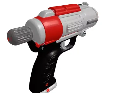 Retro SciFi Ray Gun Blaster 3D model