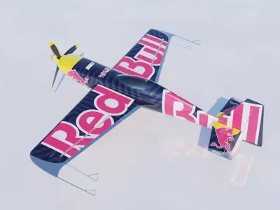 High Quality Zivko Edge 540 Red Bull Livery 3D model