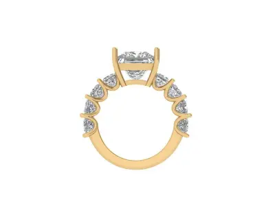 Princess Ring 3D print model 16
