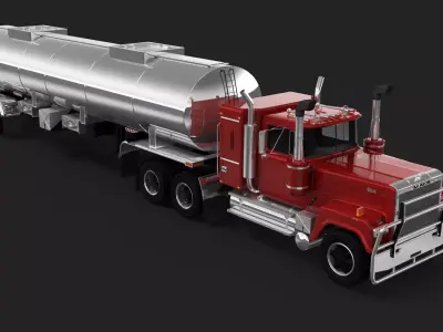 Super-Liner Tank Trailer 3D model