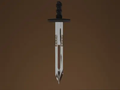 Sword R Low-poly 3D model