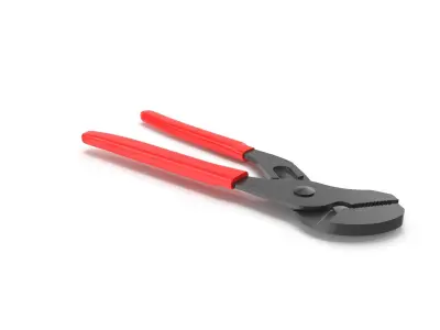 SO Adjastable joint pliers serrated jaws Low-poly 3D model