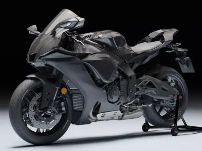 Yamaha R1 2020 Low-poly 3D model