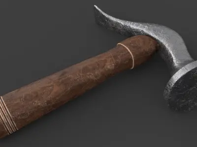 Shoe Hammer Low-poly 3D model