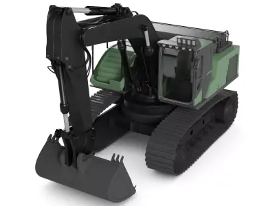 excavator 3D model by miniliktm from CGTrader