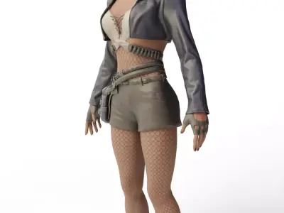 Tactical Girl - Stylized Warrior 3D model