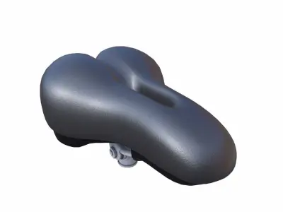 Bicycle Seat Low-poly 3D model 3