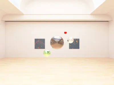 HDRI - Art Museum Gallery Interior 24 - 16384x8192 Texture