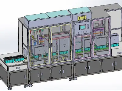 Design model of liquid filling equipment for lithium battery 3D model