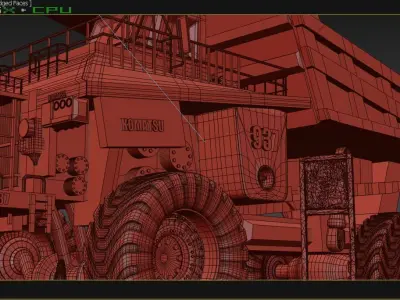 Dumper truck 3D model