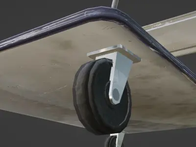 Platform Truck Slightly Dirty Low-poly 3D model