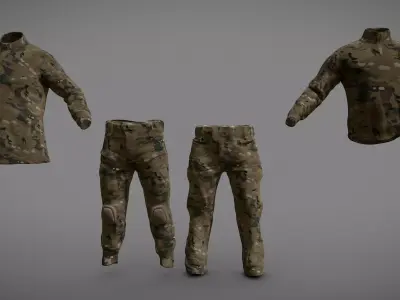 Army Combat Field Uniform Pack 2026 3D model