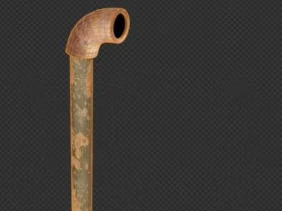 Rusty Pipe Free low-poly 3D model