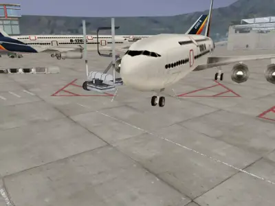 International Airport 3D model Low-poly 3D model