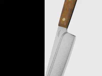 Knife with blood 3D model
