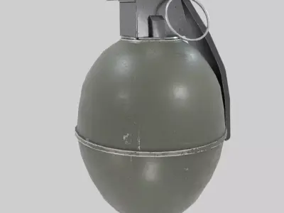 Hand Grenade Low-poly 3D model