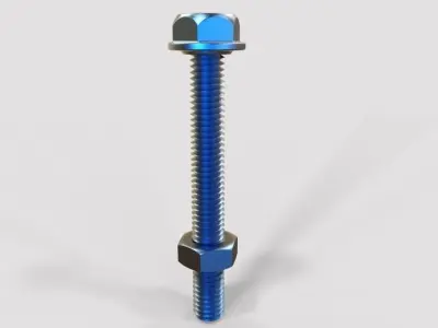 M5 Hex Bolt and Nut-02 3D print model