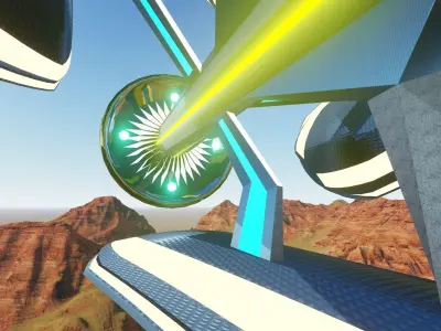 sci fi spaceship design 3ds Max Model and Lumion 3D model