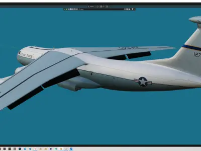 C-141A transport Free 3D model