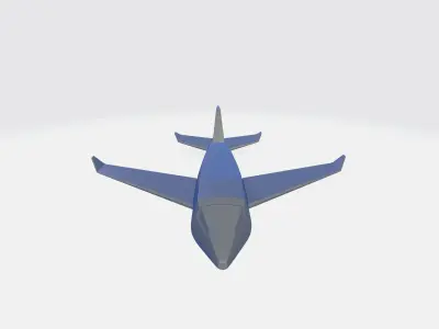 Airplane  Low-poly 3D model